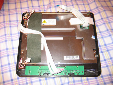 Underside of the LCD