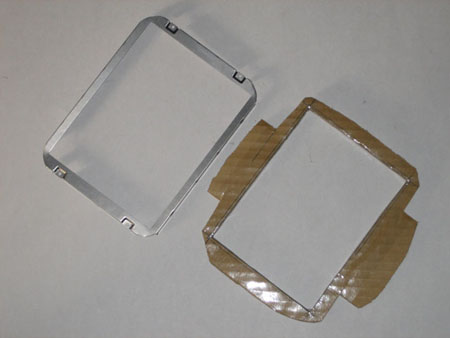 Metal housing with corners ground down