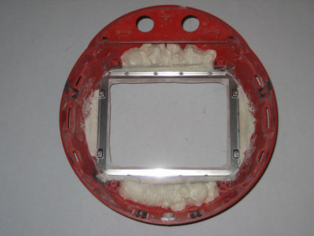 Back of Videosphere with metal housing used for comparison