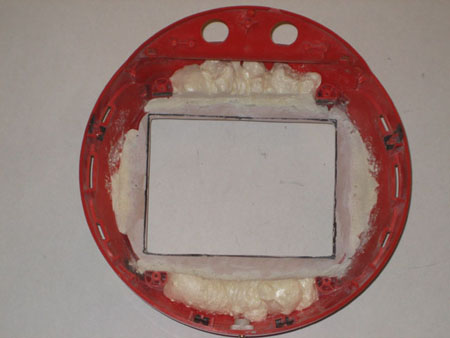 Computershpere bezel after sanding and trimming