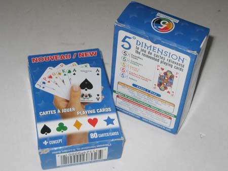 5 Dimension playing cards