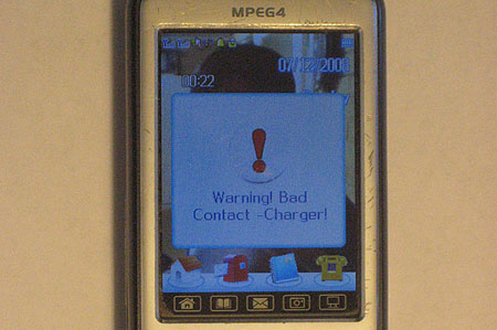 CECT T689 bad contact charger message CECT T689 Bad Contact Charger message