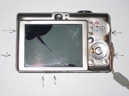 Remove the 6 small Philips screws from the case