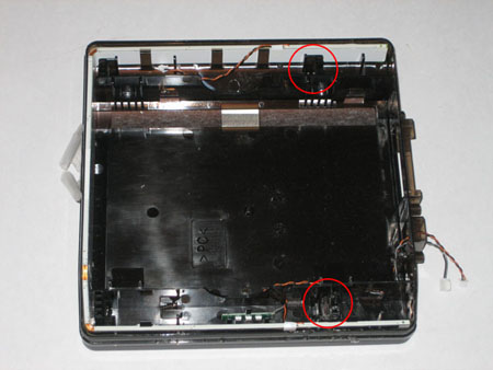 Seagate FreeAgent Pro location of main clips.