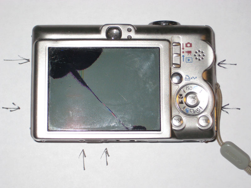 LCD Display Screen Part for Canon PowerShot IXUS100 IS SD780 IXY210 IS Repair 